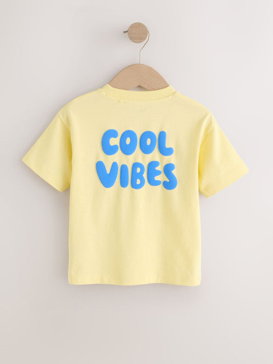 Blue Cool Vibes Short Sleeve Graphic T-Shirt (3mths-7yrs) image 3