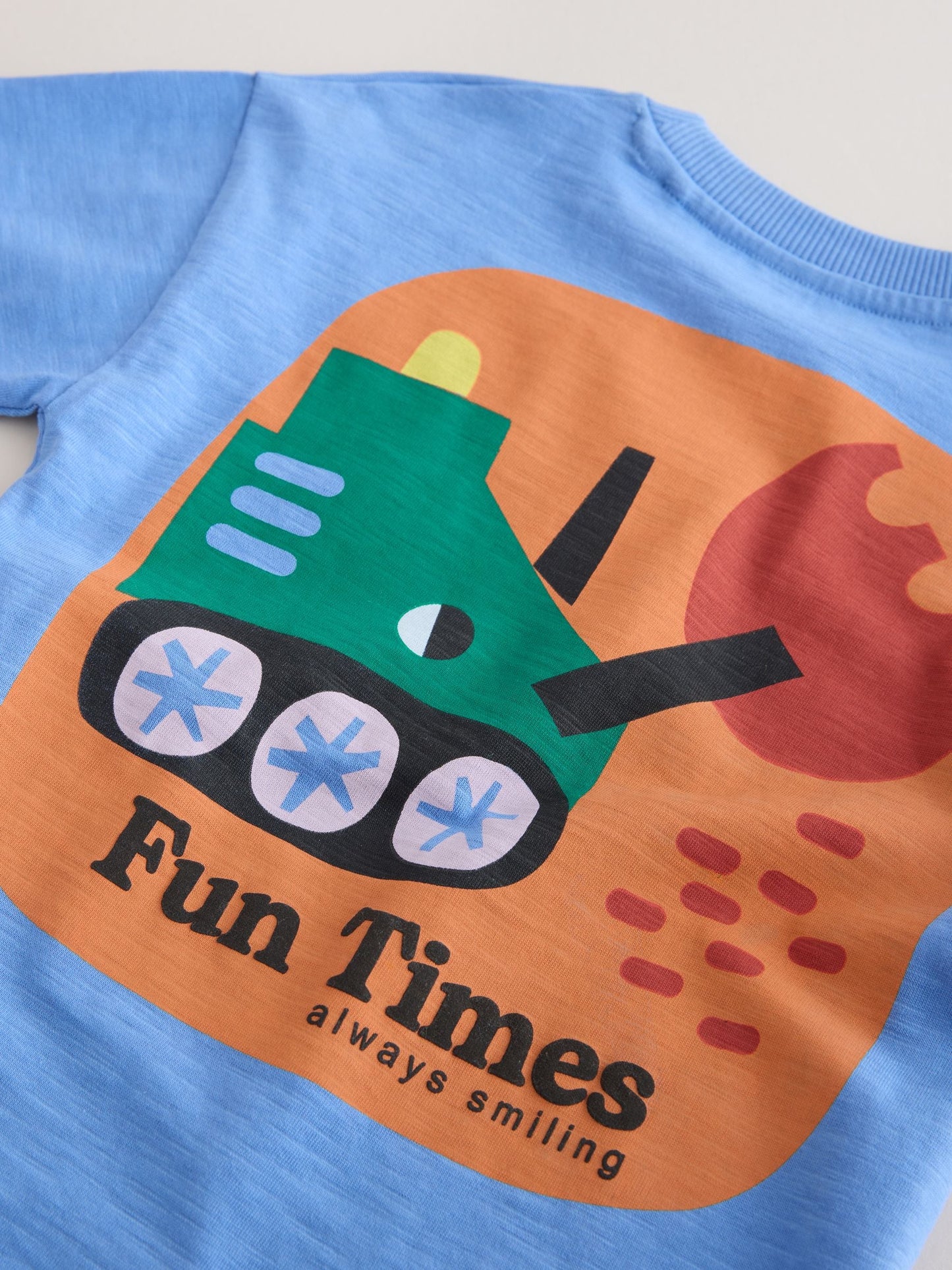 Multi Digger Short Sleeve Appliqué T-Shirts 3 Pack (3mths-7yrs) image 8