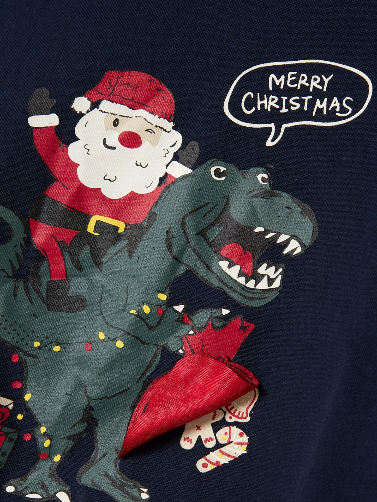 Dsiney Kidz - Name It Blue Dinosaur Christmas Long Sleeve T-Shirt image 3