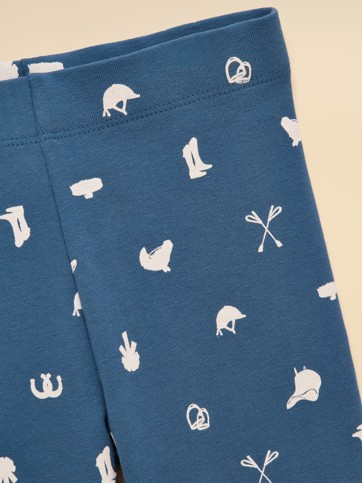 Joules Navy Girls' Horse Icon Printed Jersey Leggings - image 4