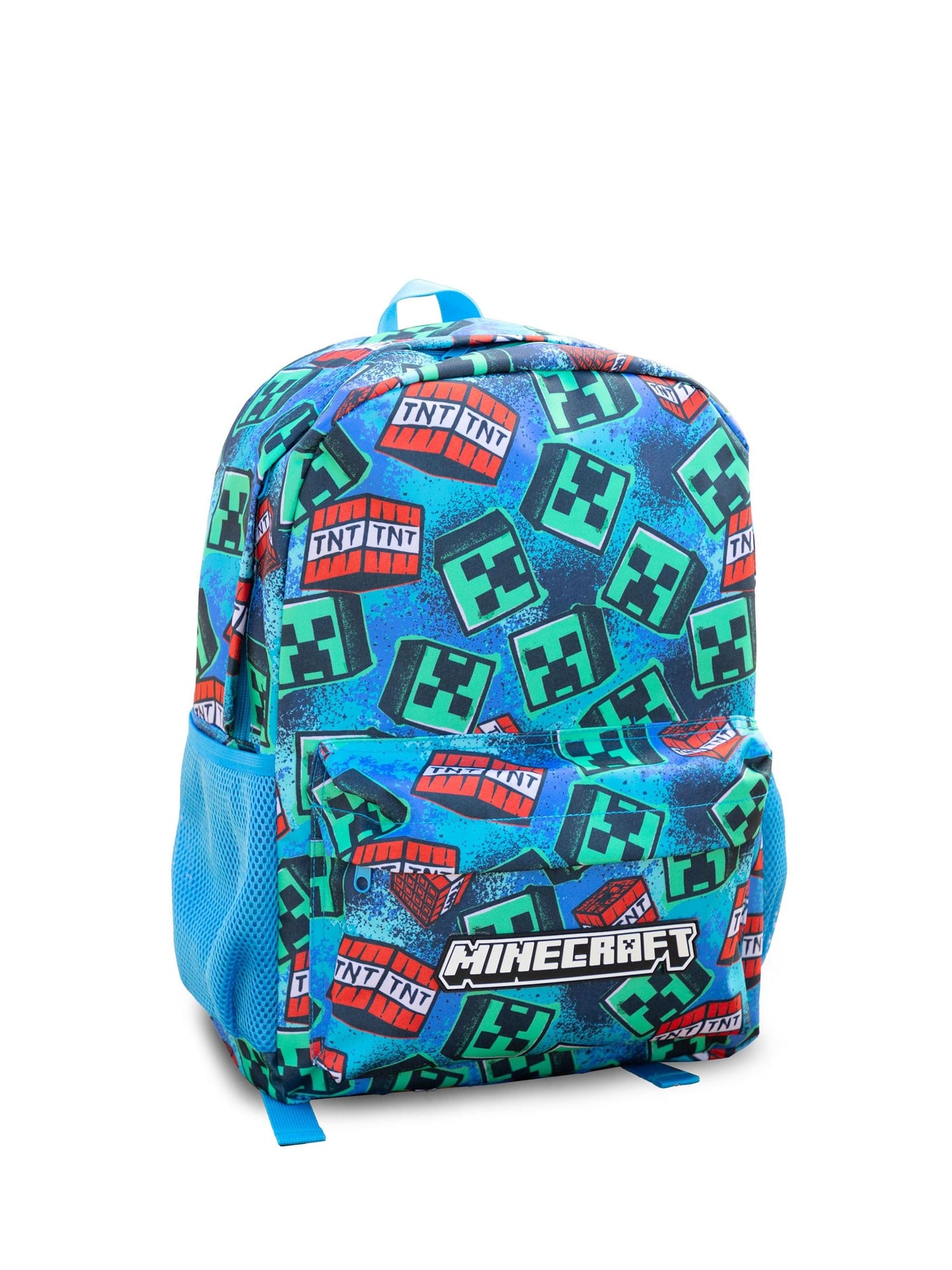 Vanilla Underground Blue Minecraft Logo Backpack image 1