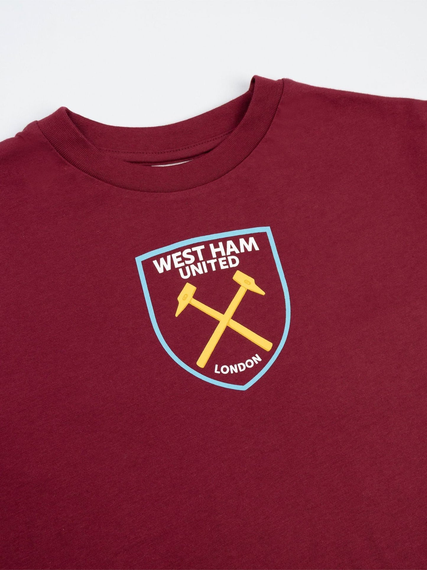 Vanilla Underground Red West Ham United Short Sleeve Long Leg Pyjama Set image 5