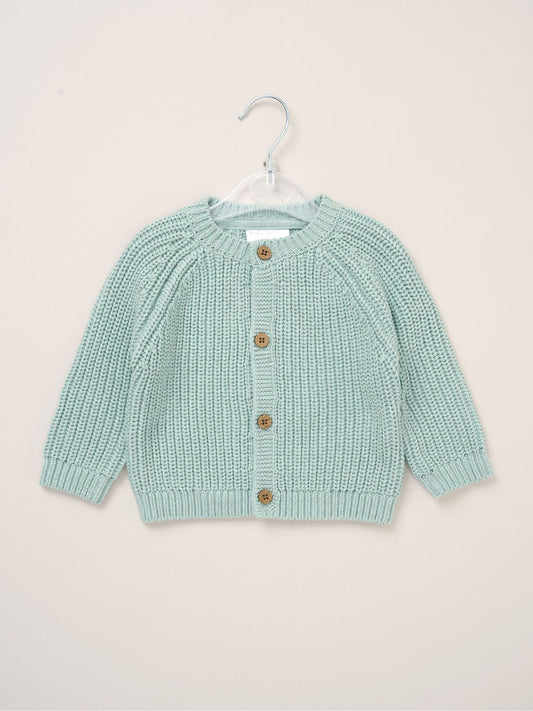 Dsiney Kidz - Rock-A-Bye Baby Boutique Blue Cardigan With Embroidery Back Detail image 2