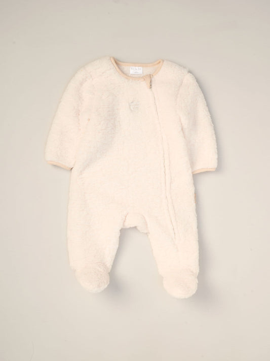 Rock-A-Bye Baby Boutique White Baby Borg Pramsuit And Comforter Set image 2