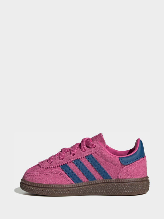 adidas Originals Pink/Navy Handball Spezial Comfort Closure Elastic Lace Infant Trainers image 2
