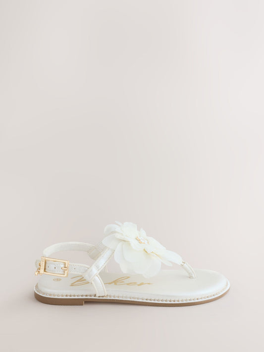 Baker by Ted Baker Occasion Corsage White Sandals image 2