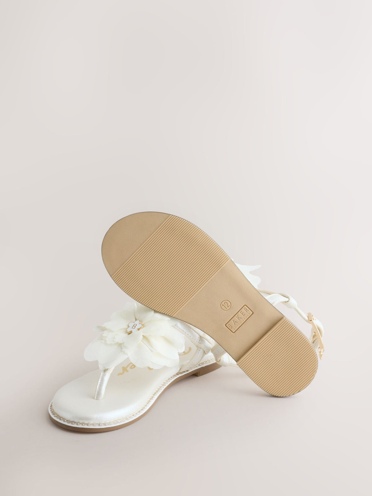 Baker by Ted Baker Occasion Corsage White Sandals image 5