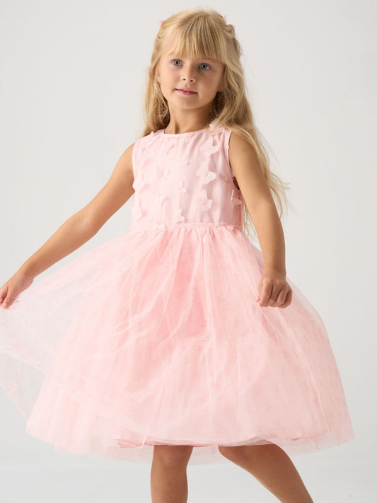 Dsiney Kidz - Miss Pink Jacket And Tulle Appliqué Butterfly Dress Set image 2