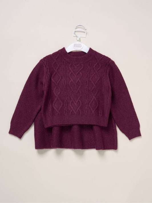 Dsiney Kidz - Miss Red Knit Jumper And Skirt Set image 2