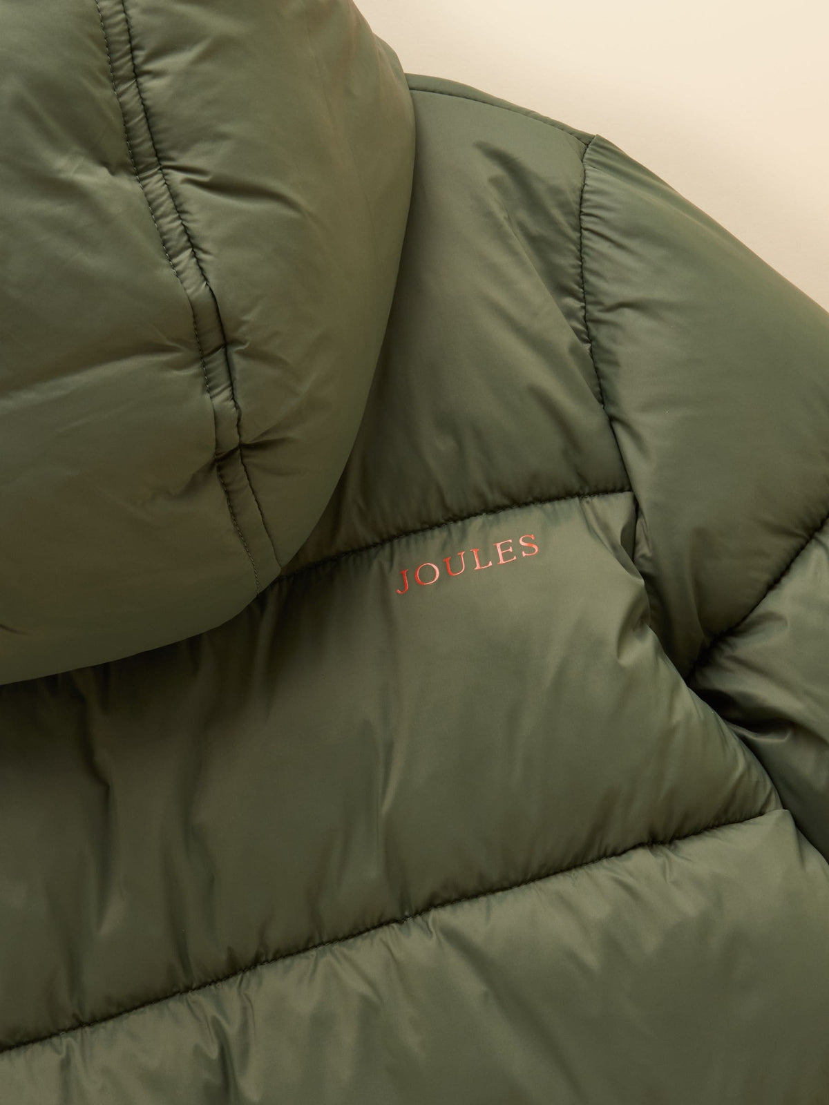 Dsiney Kidz - Joules Boys' Long Cairn Khaki Green Showerproof Padded Coat image 5