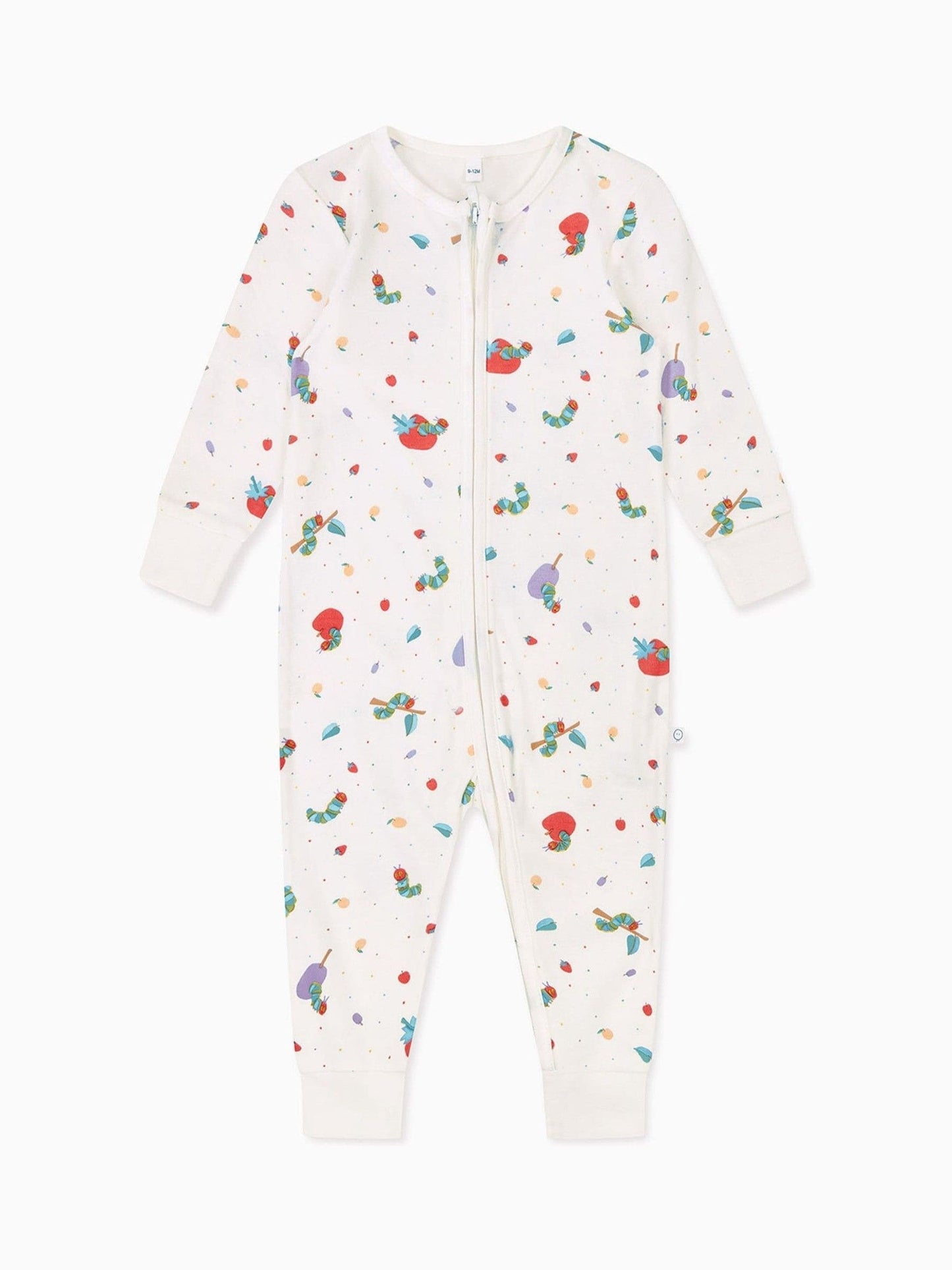 MORI Cream Supersoft Very Hungry Caterpillar Two Way Zip Sleepsuit image 4