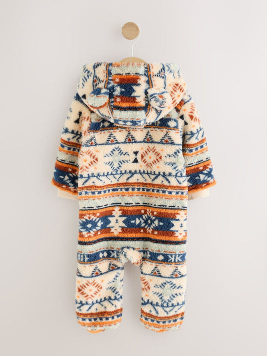 Fairisle Fleece Baby Pramsuit (0mths-2yrs) image 2