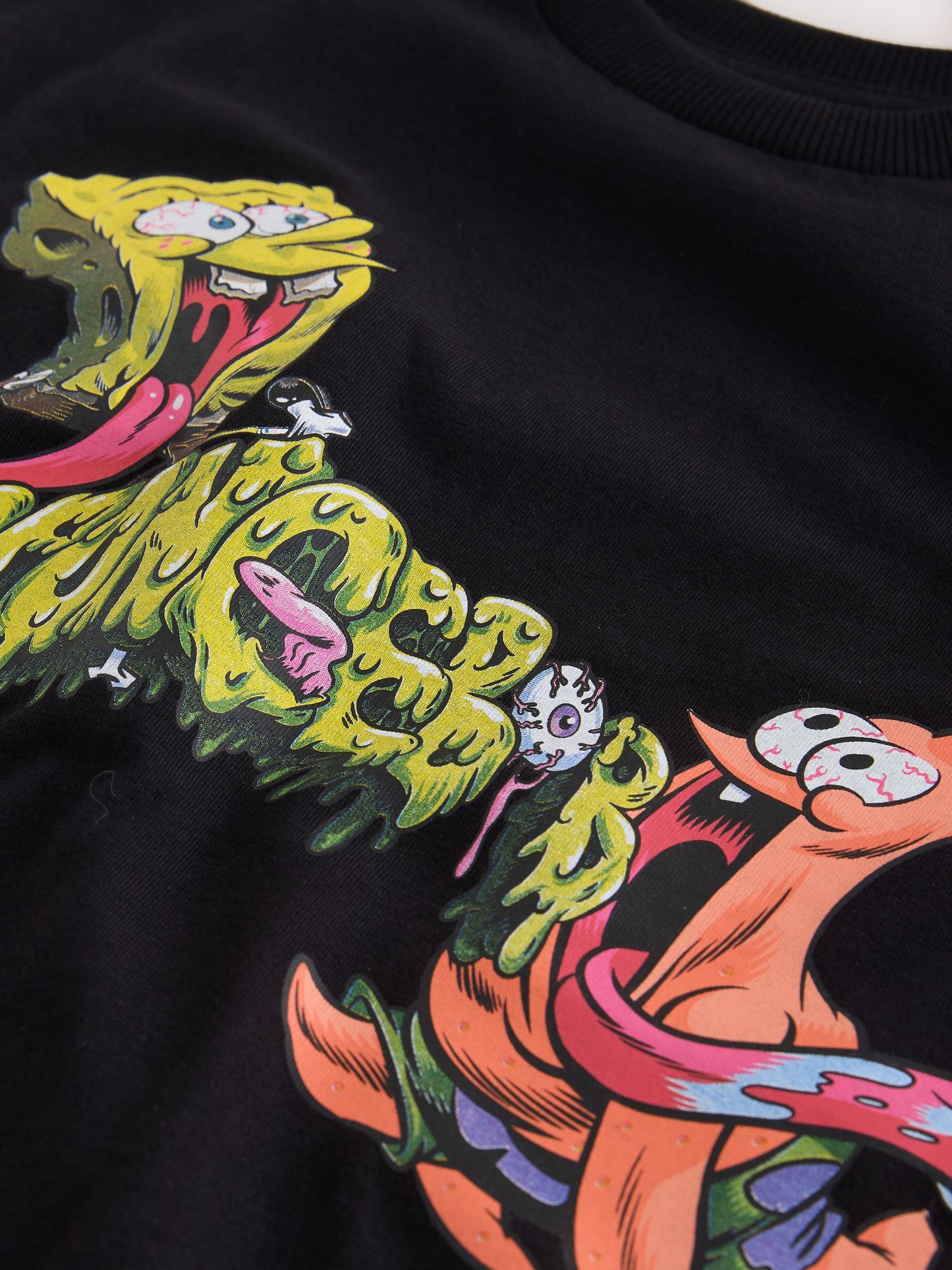 Dsiney Kidz - Black Back Print Spongebob T-Shirt (3-16yrs) image 4