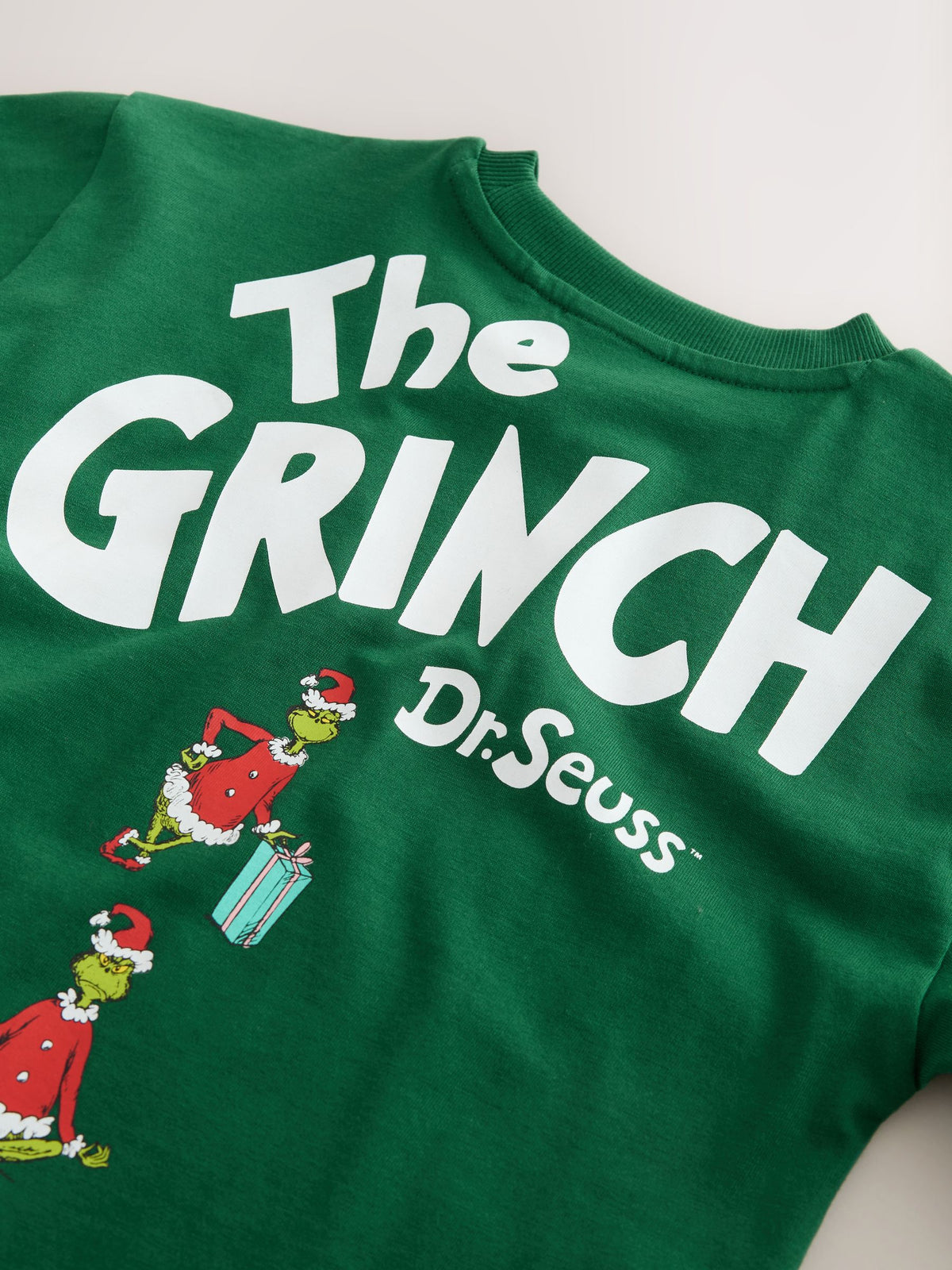 Green The Grinch Short Sleeve Christmas T-Shirt (3-16yrs) - image 7
