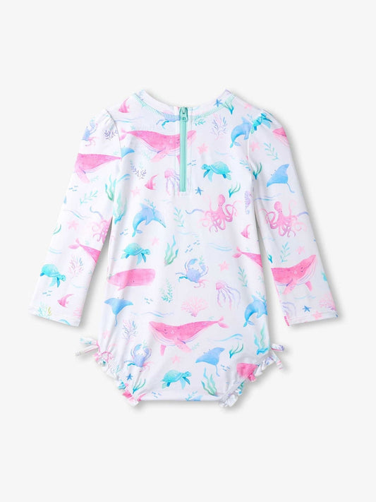 Dsiney Kidz - Hatley White Sealife Sun Protection Swimsuit image 2