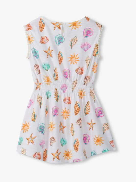 Dsiney Kidz - Hatley Natural Shells and Sunshine Smocked Waist Dress image 2
