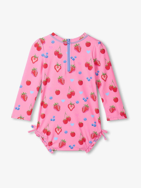 Dsiney Kidz - Hatley Pink Summer Berries Sun Protection Swimsuit image 2