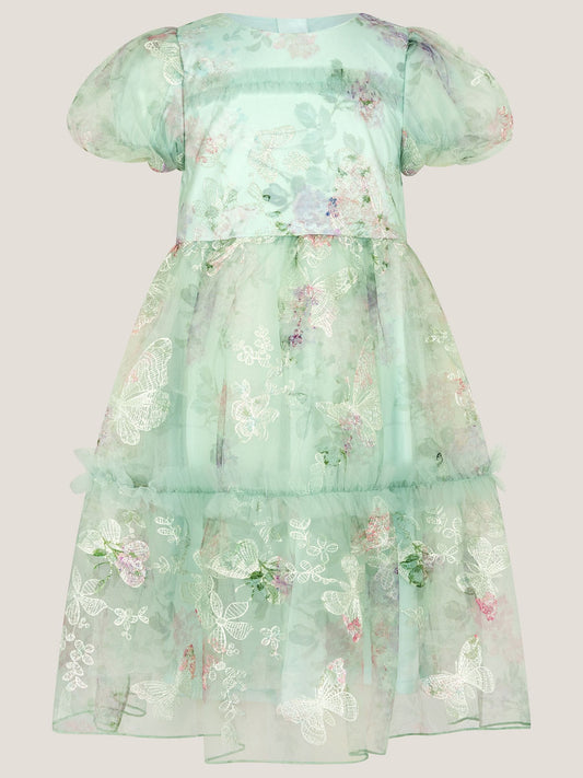Monsoon Blue Joanna Butterfly Print Party Dress image 2