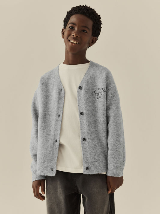 Grey Knitted Cardigan (3-16yrs) - image 1