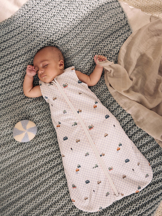Dsiney Kidz - Checkerboard Cars 2.5 Tog Removable Sleeve Baby Sleep Bag image 2