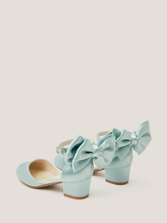 Dsiney Kidz - Monsoon Sage Green Sara Bow Two Part Heels image 2