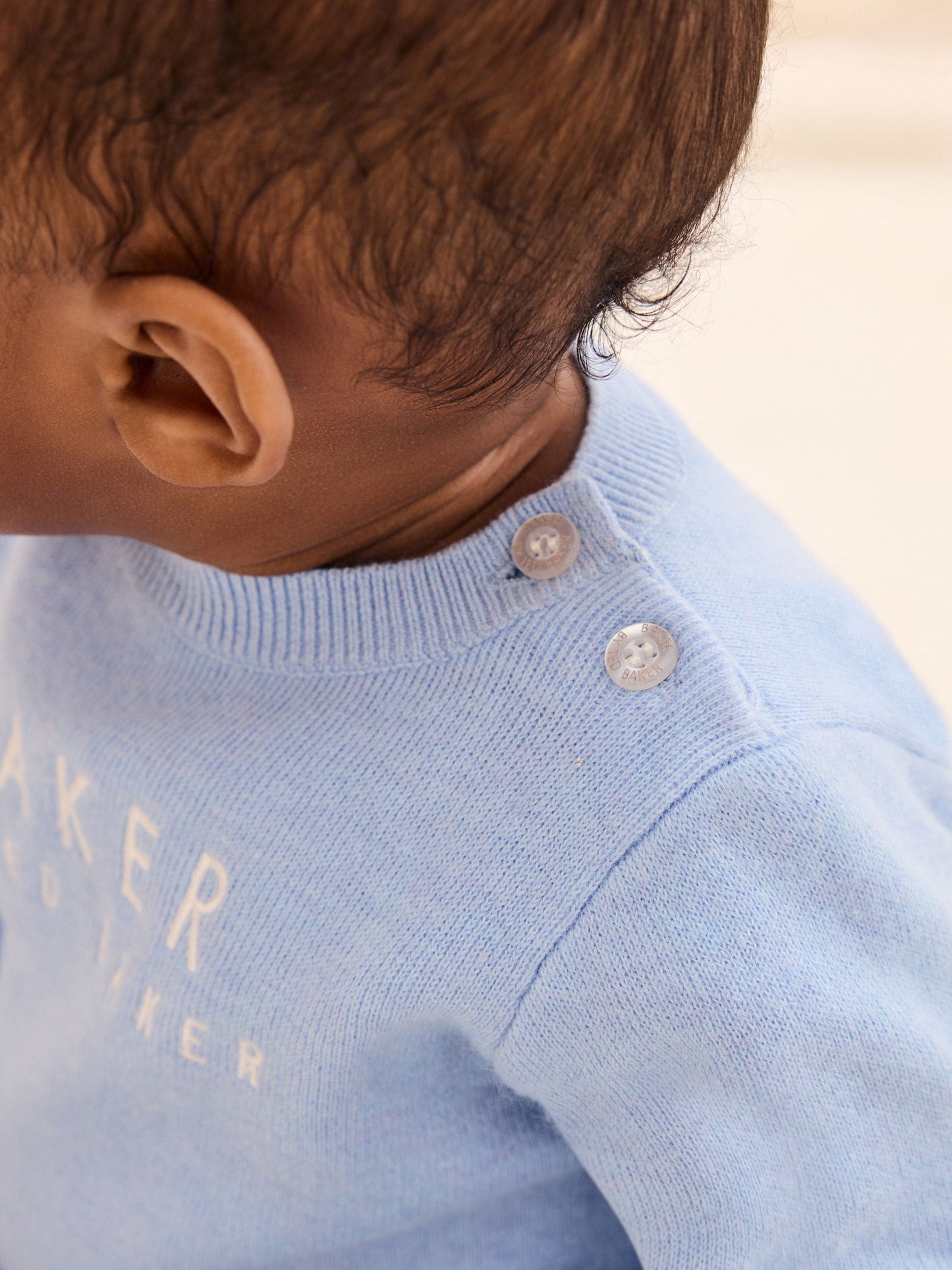 Dsiney Kidz - Baker by Ted Baker Blue Knit Knit Knitted Top and Joggers Set image 5