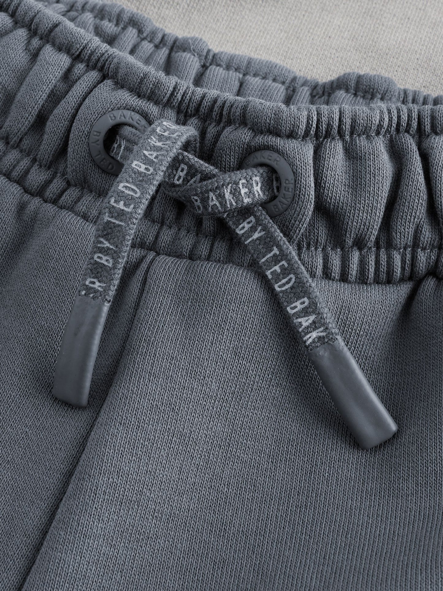 Dsiney Kidz - Baker by Ted Baker Grey Oversized Washed Graphic Hoodie and Wide Leg Joggers Set image 11