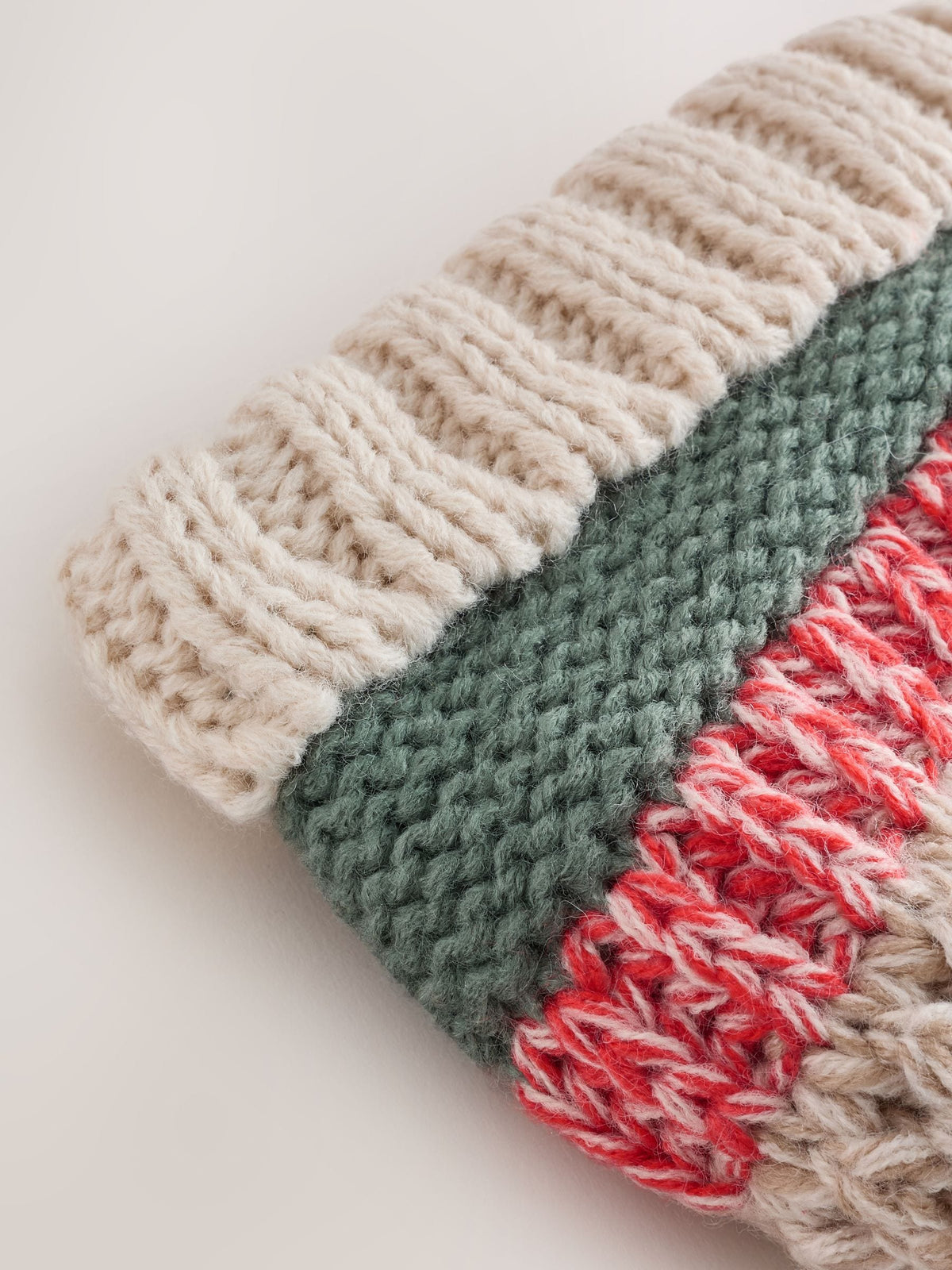Dsiney Kidz - Bright Stripe Knitted Baby Hat With Pom image 3