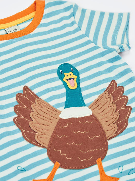 Frugi Blue Sid Circular T-Shirt image 2