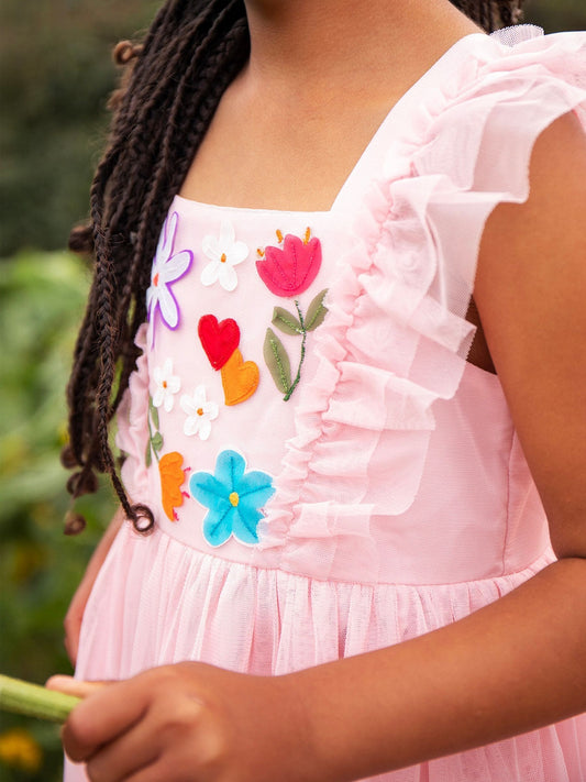 Dsiney Kidz - Frugi Pink Marion Party Dress image 2