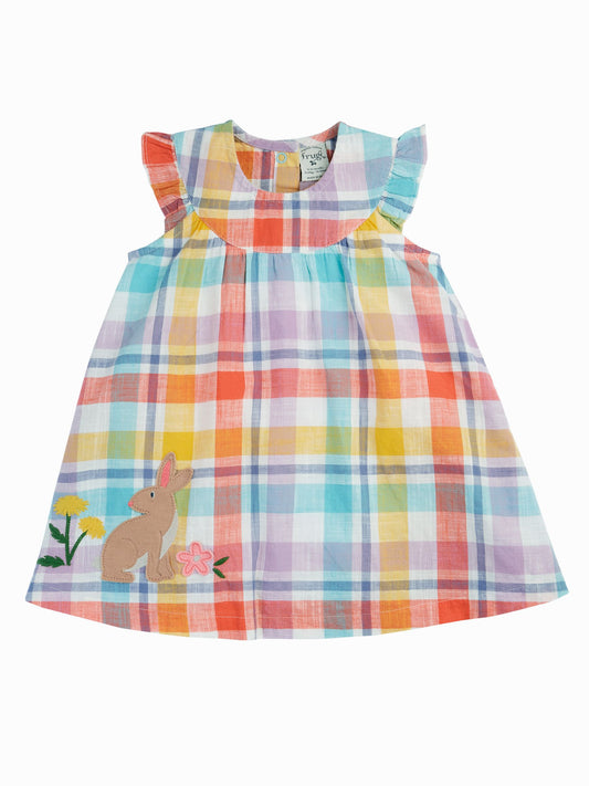 Frugi Blue Flora Body Dress image 2