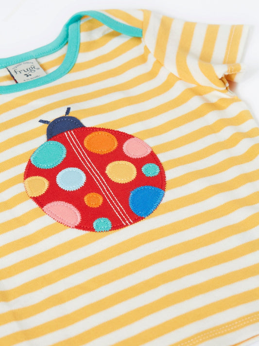 Frugi Yellow Bobster Applique T-Shirt image 2
