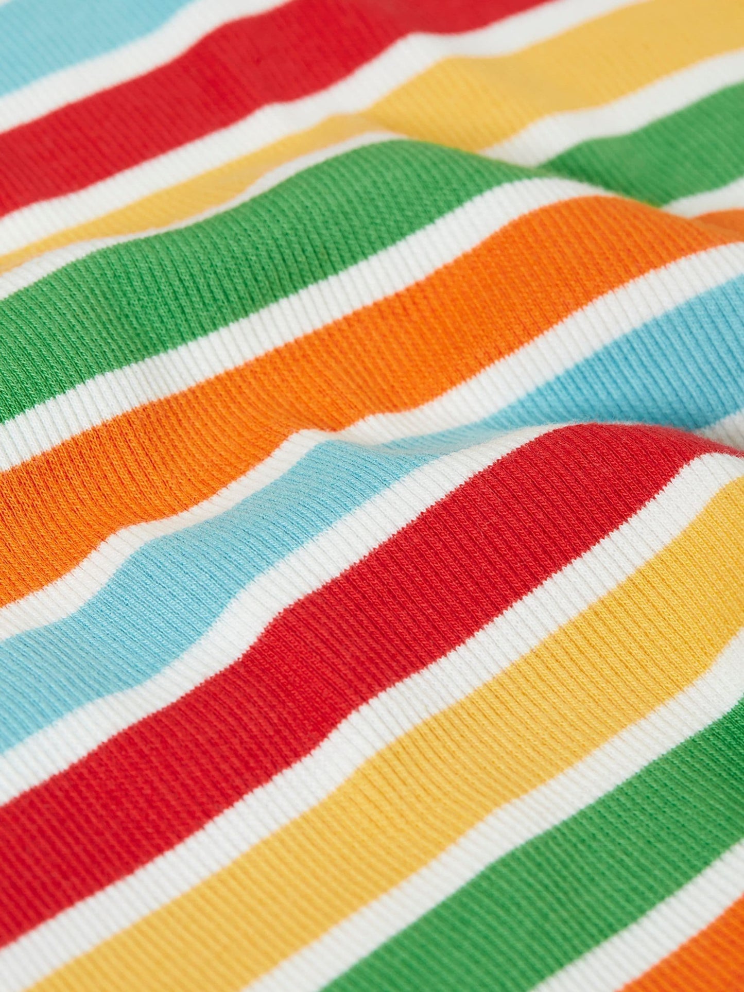 Dsiney Kidz - Frugi Blue Rainbow Rib Top image 4