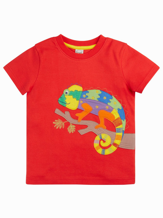 Frugi Red Carsen T-Shirt image 2