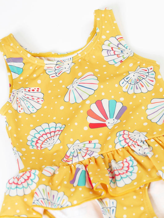 Dsiney Kidz - Frugi Yellow Little Coral Swimsuit image 2