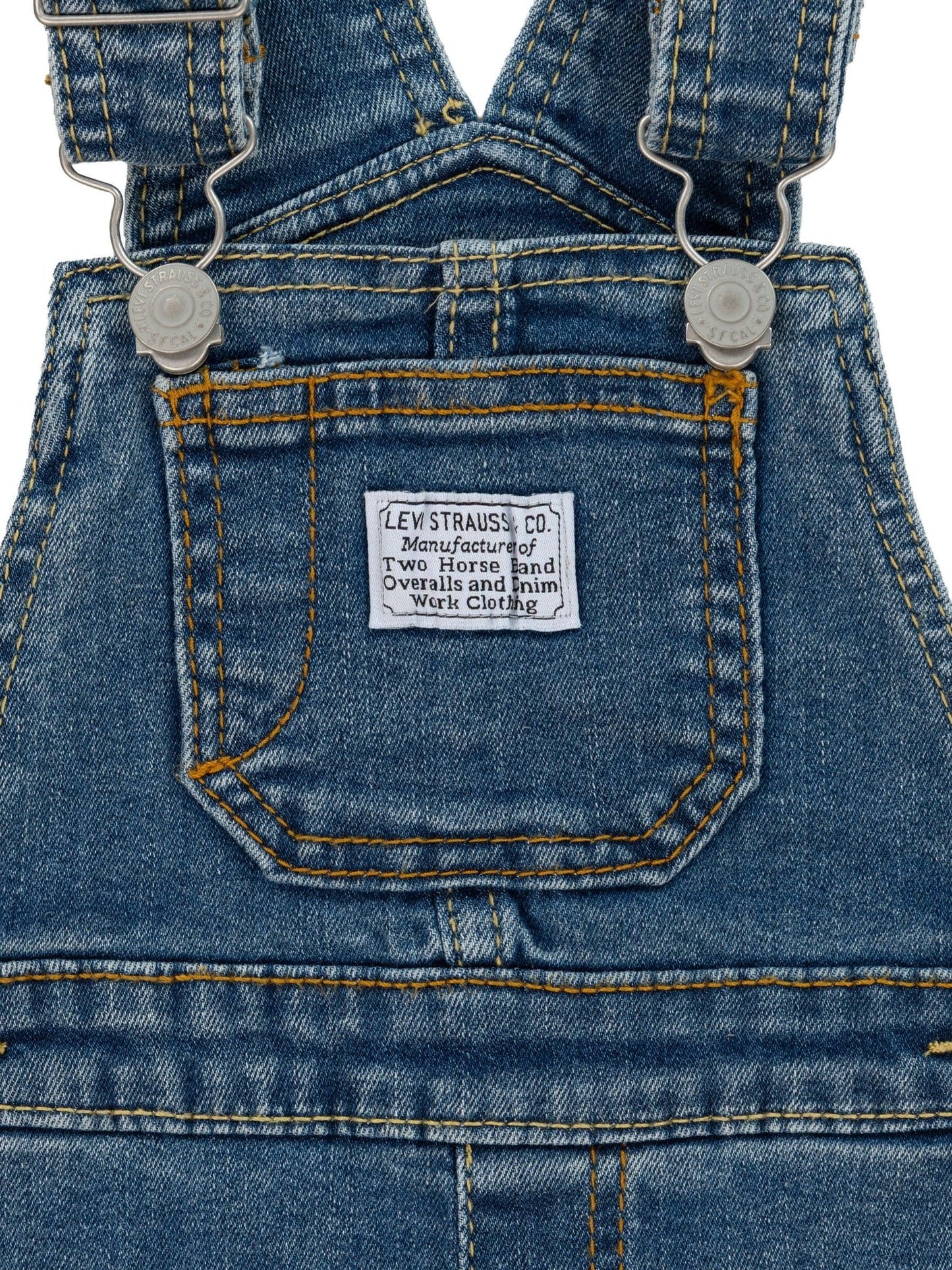 Levi's® Blue Logo Denim Dungaree image 5