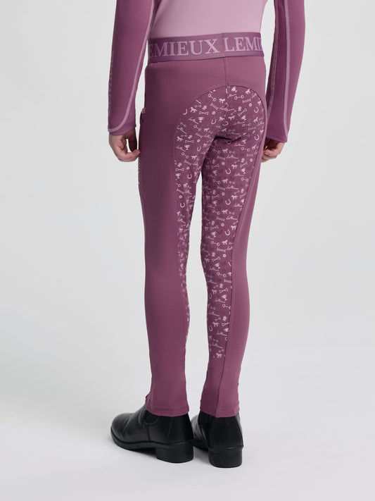 LeMieux Pink Mini Pull On Breech Mallow Leggings image 2