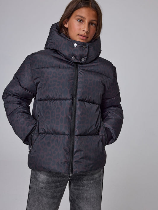smALLSAINTS Brown Leopard Padded Coat - image 1