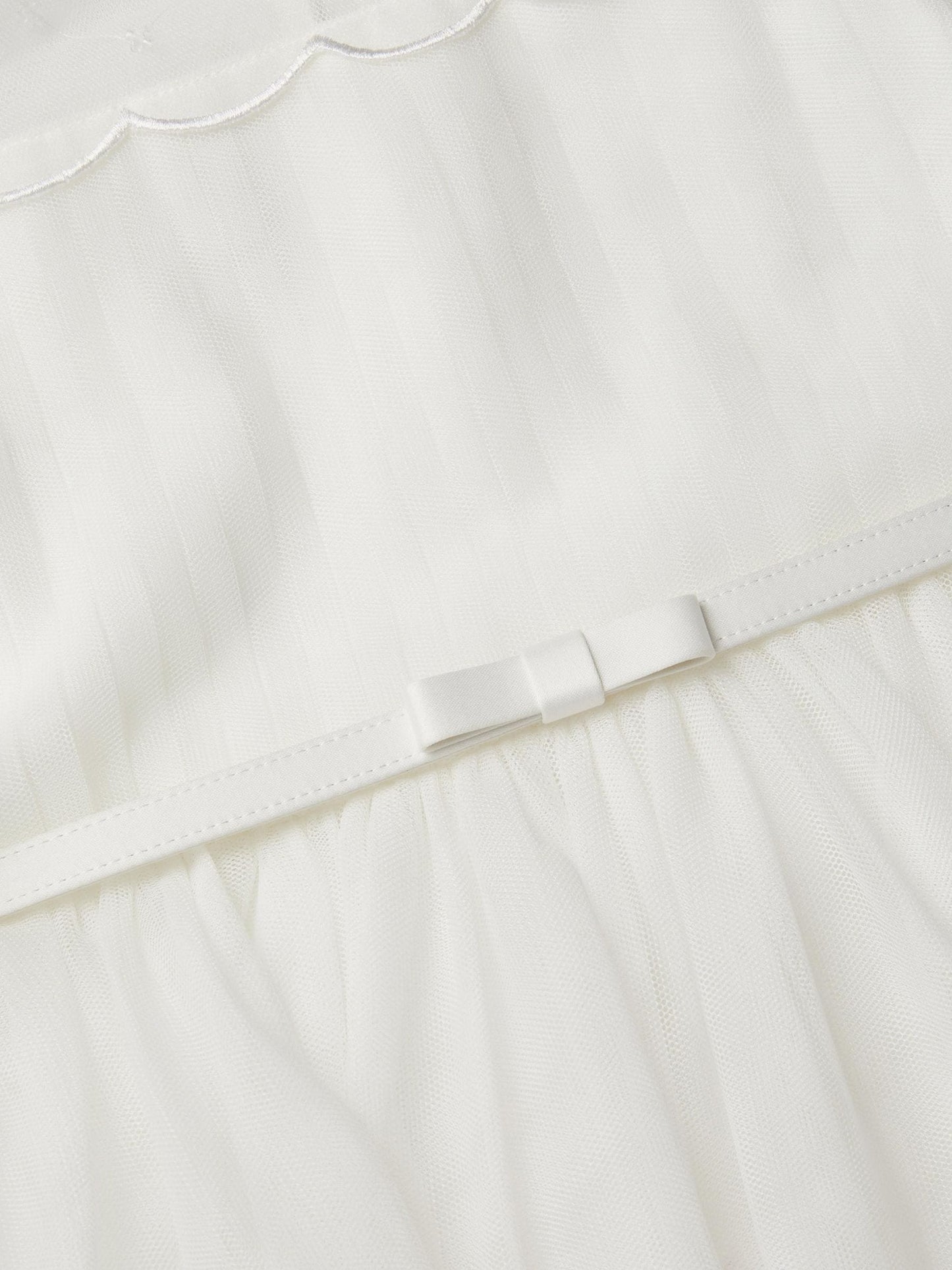 Monsoon Ivory Gracia Embroidered Yoke Tulle Dress image 4