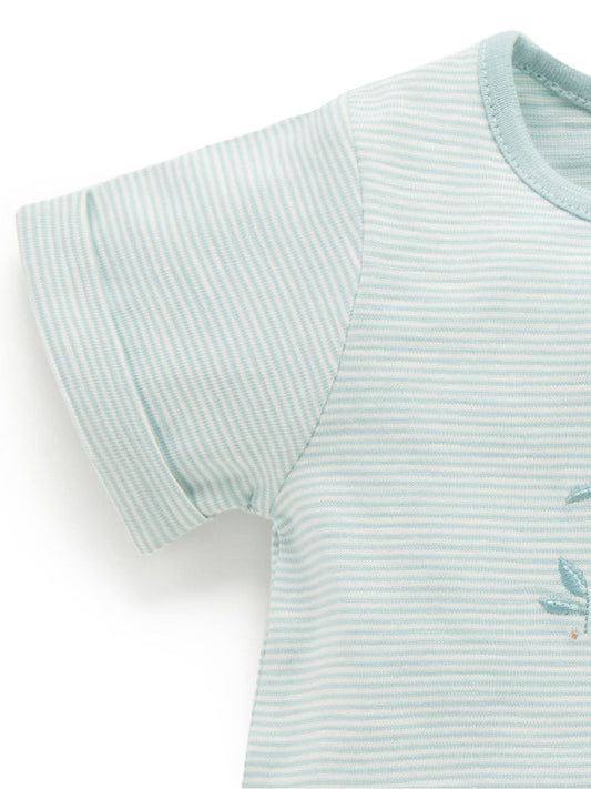 Purebaby Green Koala Shortie Romper image 2