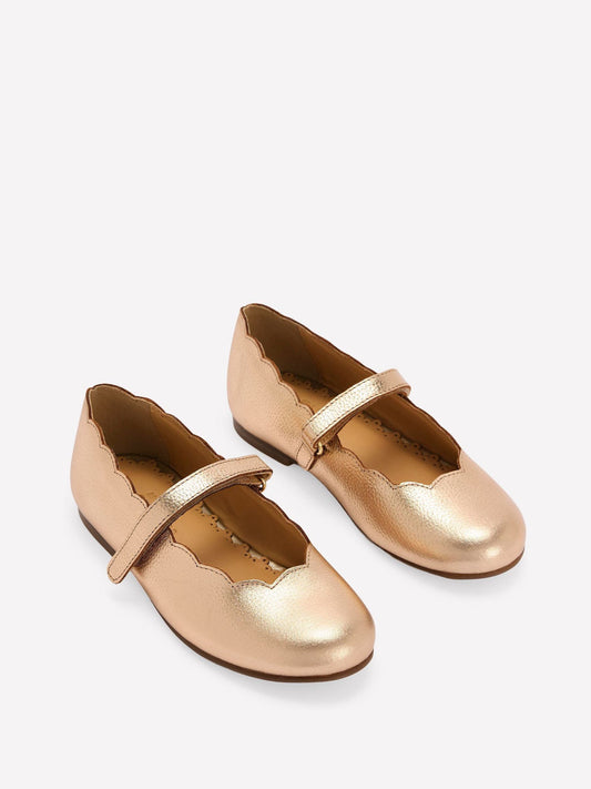 Boden Gold Scallop Mary Jane Shoes image 2