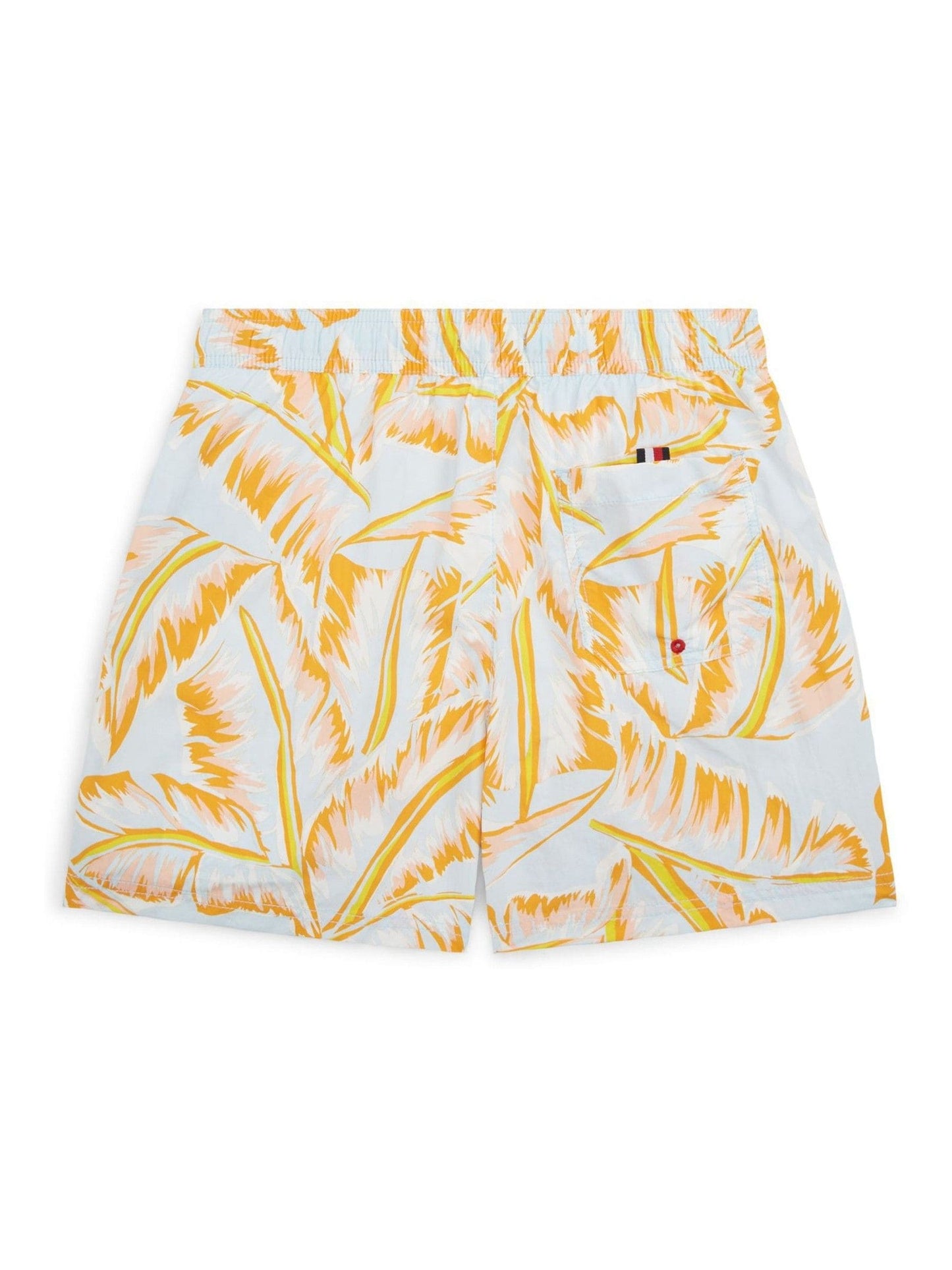 Tommy Hilfiger Orange Medium Drawstring Print Swim Shorts image 2
