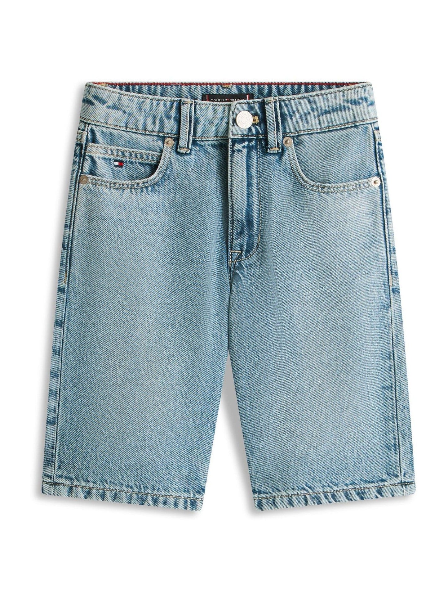Dsiney Kidz - Tommy Hilfiger Blue Faded Regular Straight Leg Denim Shorts image 5
