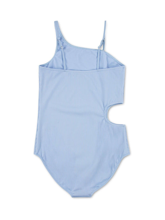 Abercrombie & Fitch Blue Asymmetric Cut-Out Swimsuit image 2
