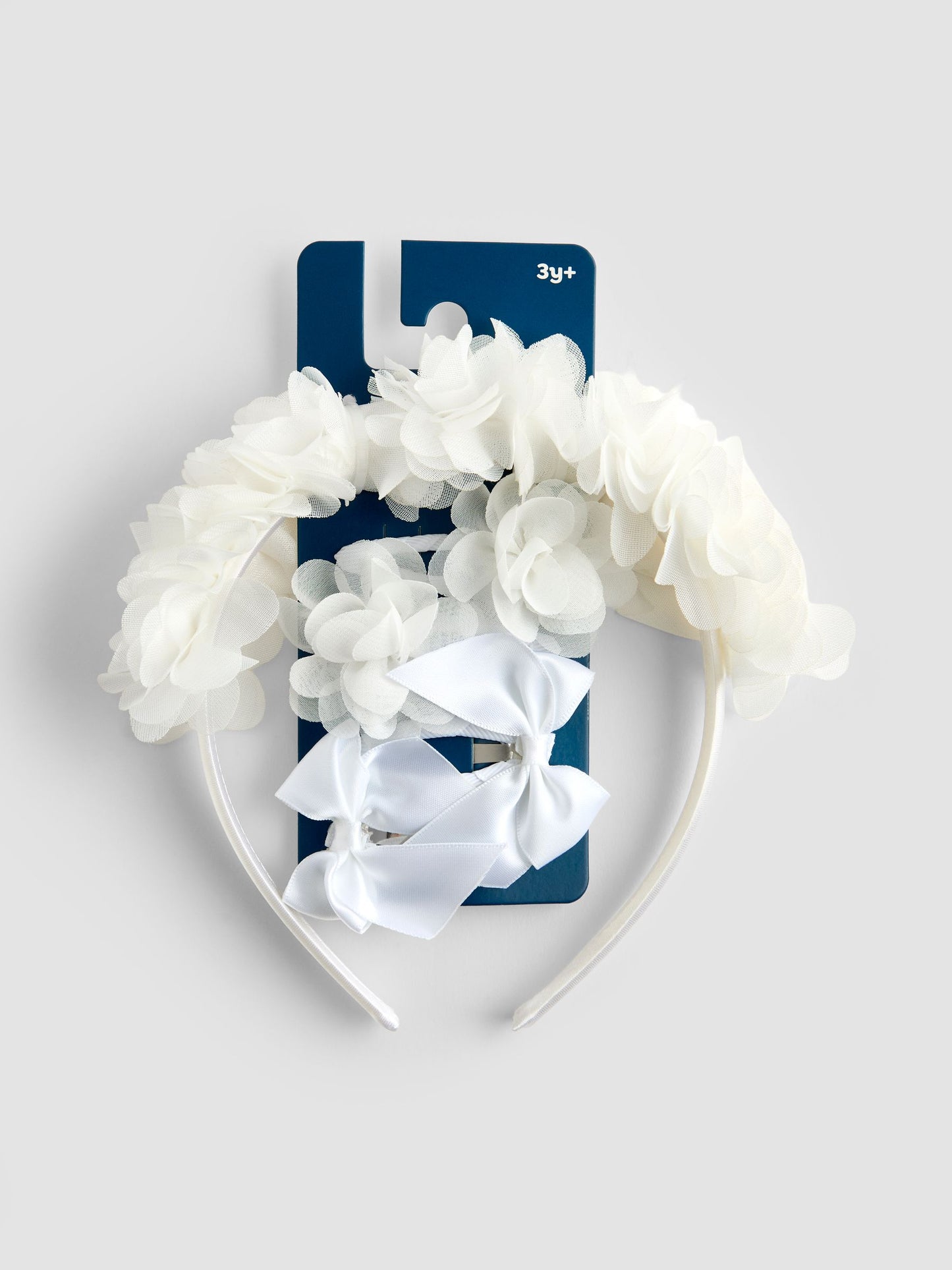JoJo Maman Bébé Pure White Flower Girl Hair Accessories Set image 1