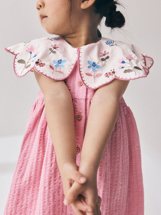 Dsiney Kidz - Pink Collared Summer Dress (3mths-7yrs) image 2