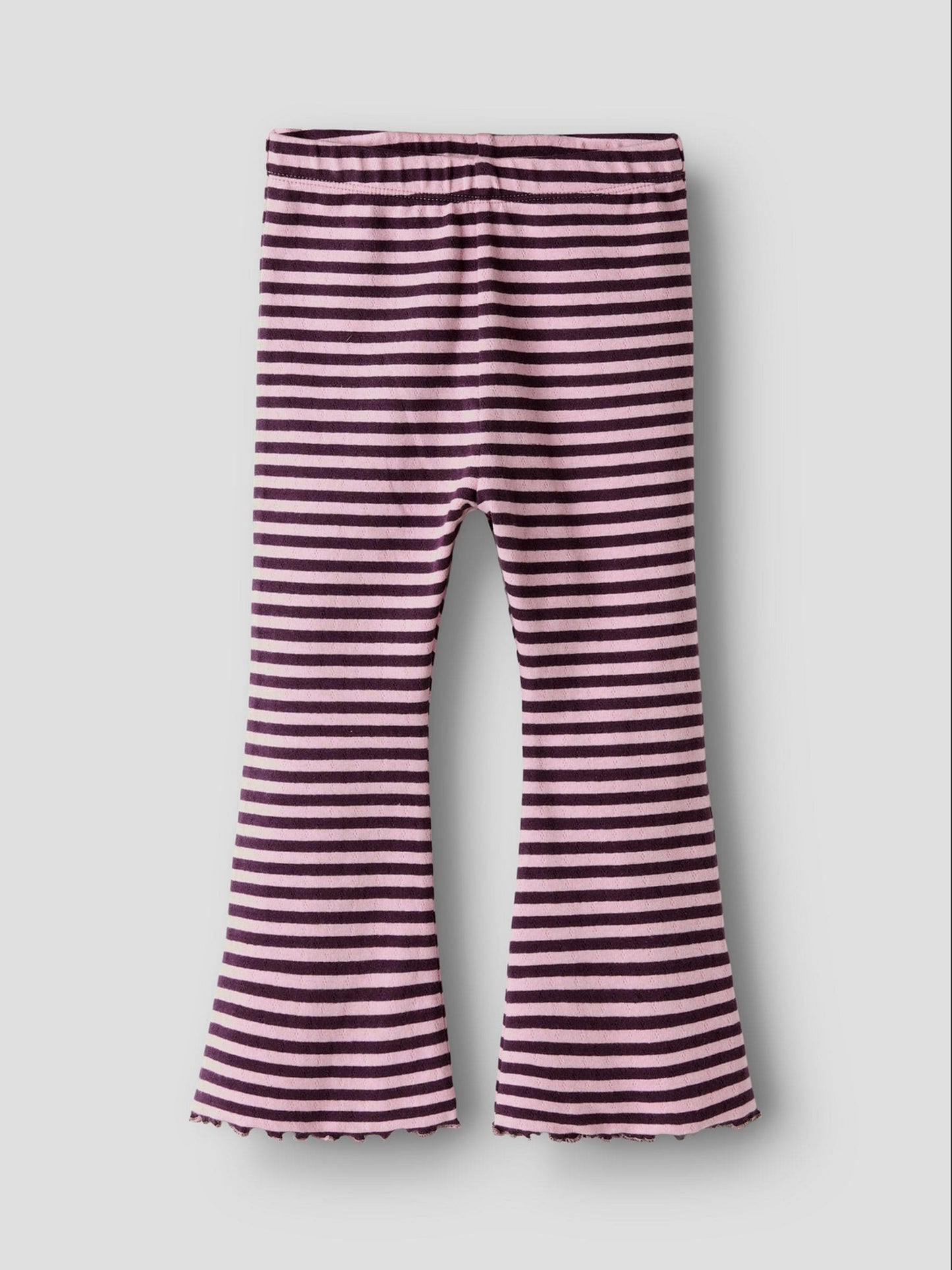 Name It Purple Striped Ribbed Flare Leggings image 4
