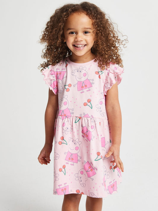 Dsiney Kidz - Brand Threads Pink Peppa Pig Dress & Hoodie Set image 2