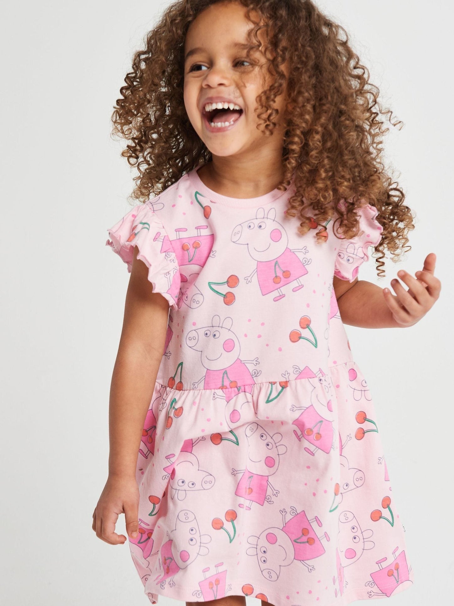 Brand Threads Pink Peppa Pig Dress & Hoodie Set image 4