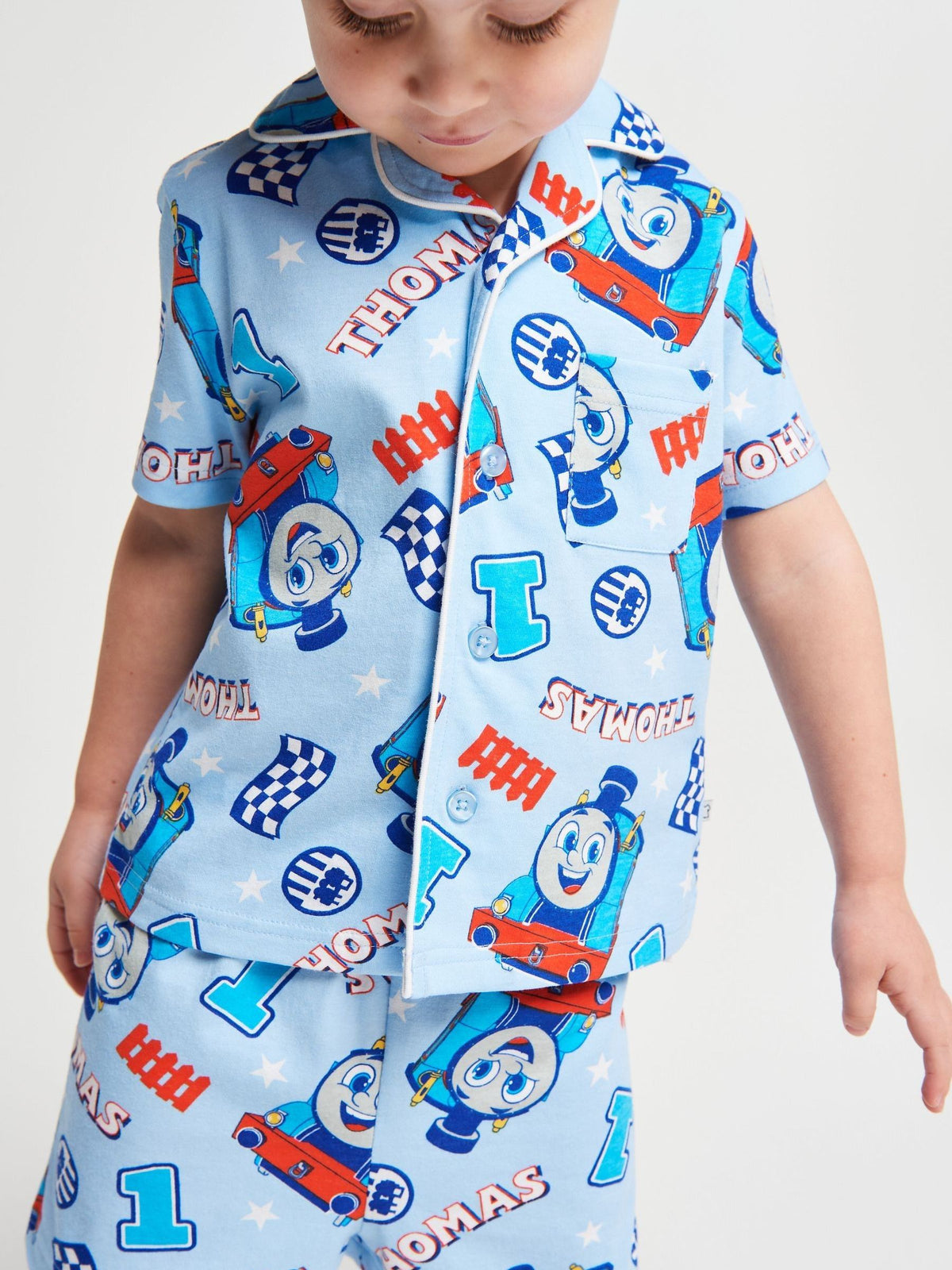 Brand Threads Blue Thomas The Tank Short Pyjamas Set - image 6